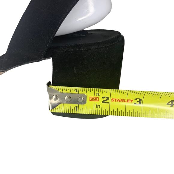 Zara faux fur vamp sandals size 10 (41) block heel 2.75" tall black and … - Picture 11 of 16